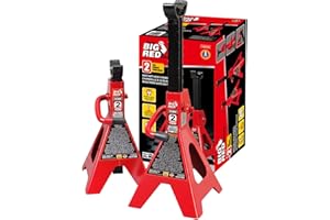 BIG RED Torin Steel Jack Stands: 2 Ton (4,000 lb) Capacity, Red, 1 Pair