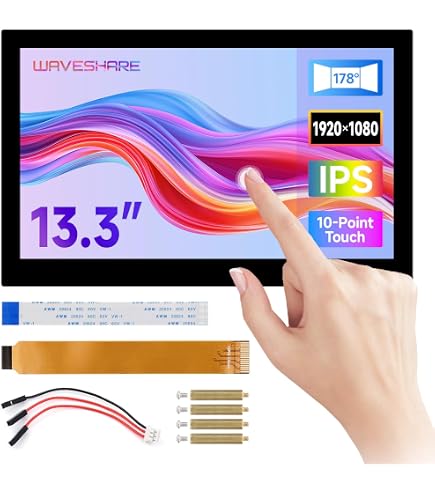 Amazon.com: waveshare 13.3inch High Resolution HDMI Capacitive