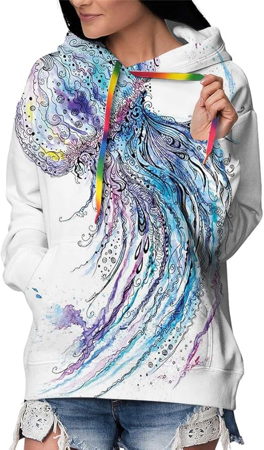 aqua hoodie women's