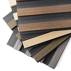 Art3d 4-Pack 6 x 6 Inch WPC Wood Slat Wall Panel