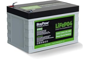 12V 12Ah LiFePO4 Battery, RoyPow 12V 12Ah LiFePO4 Lithium Battery with low-temperature cut-off, 3500~8000 Cycles 12V LiFePO4 Battery for Kid Scooters, Solar System, Fish Finder, RV, Small UPS, Camping