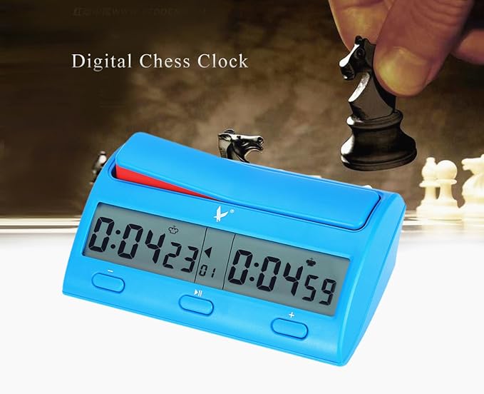 Horloge Échecs Numérique Professionnelle - Minuterie Double, Alarmes | Pour Tournois Et Maison