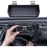 TOPINSTALL Upgraded Sunglasses Holder for 2021-2026 Ford Bronco Accessories | 1 Pack Sun Visor Hanging Box Card Storage Organizer Compatible with Bronco 2/4 Doors (Not for Sport Model)