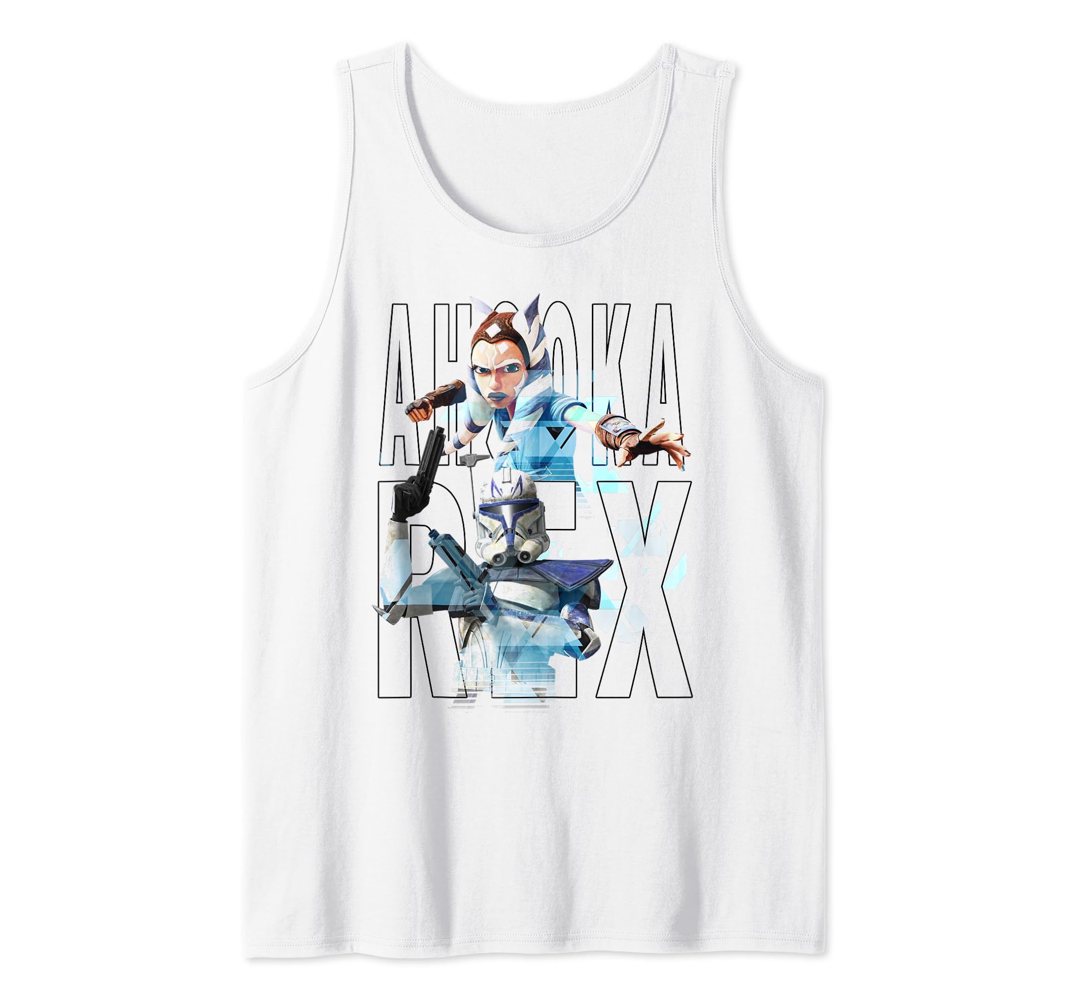 Star Wars: The Clone Wars Ahsoka & Rex Text Portraits Tank Top