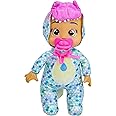 Cry Babies Tiny Cuddles Dinos Mia - 9" Baby Dolls, Cries Real Tears, Dinosaur Metallic Themed Pajamas