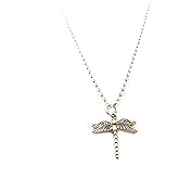 Dragonfly Charm Necklace – Dainty Sterling Silver Pendant – Minimal Nature Jewelry Gift – Handmade in Raleigh NC