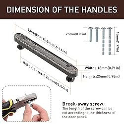 CcHhyyt 2 Pack Leather Cabinet Handle Pulls
