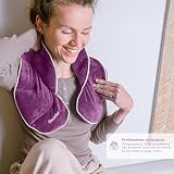 Qomfor Microwavable 1.5kg Weighted Neck Shoulder Wrap Lavender Scent view 6