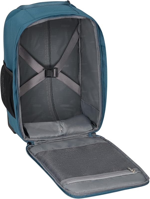 Take2Cabin - Mala de Cabine Ryanair 40 x 25 x 20 cm, 20 l, 1,40 kg, Mochila com rodas, bagagem de mão, Mochila S debaixo do assento, azul (Harbor Blue)