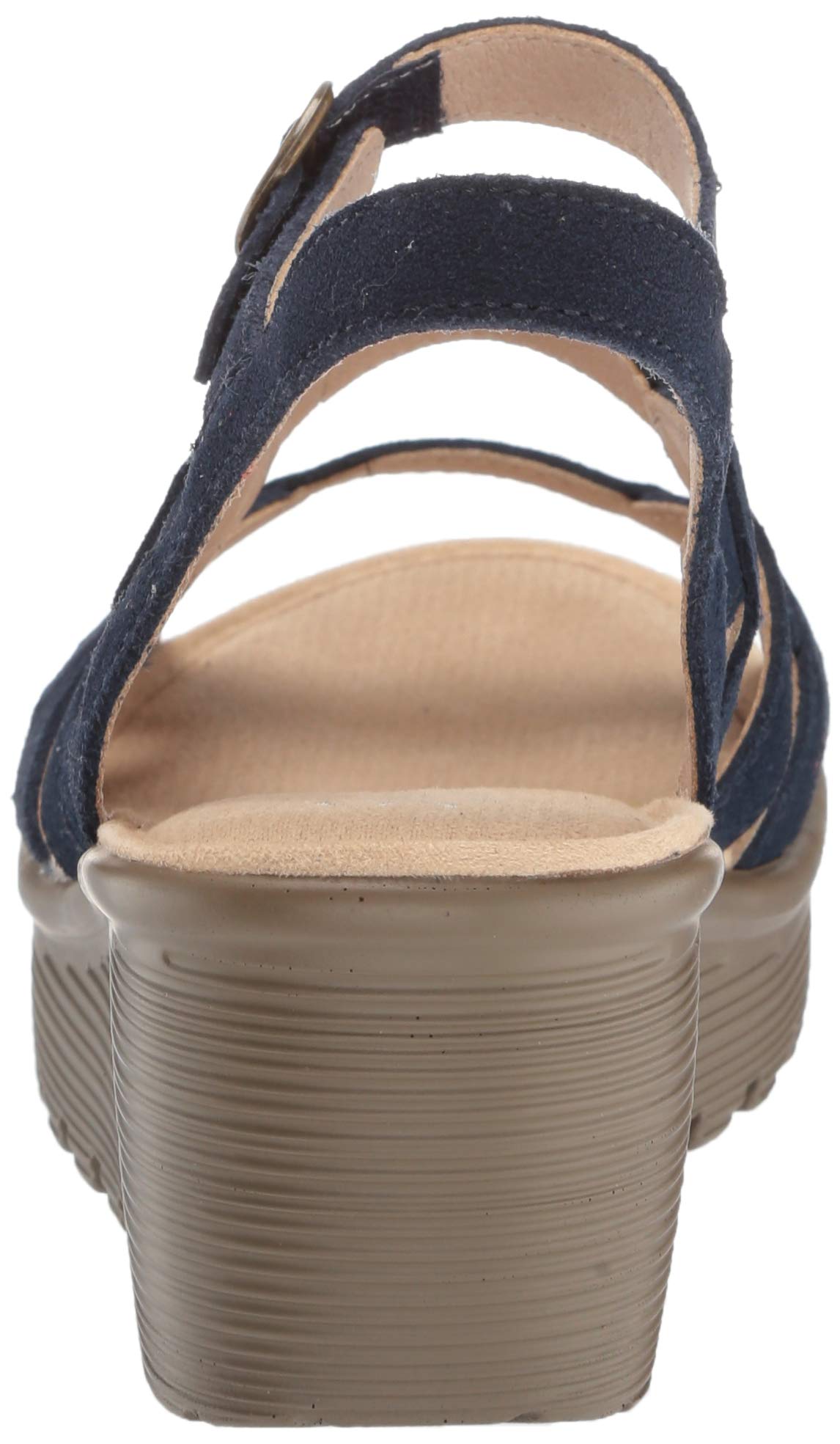 Skechers Women's Parallel-Three Strap Buckle Slingback Wedge Sandal - Image 3
