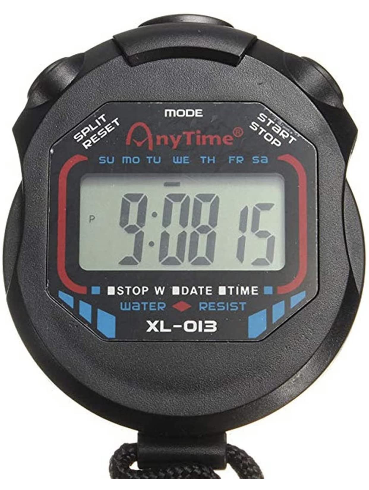 Faviye Multifunction Sports Stopwatch Portable Digital Pocket Timer for Coaches and Referees