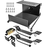Van Interior Ladder Rack, Adjustable Heavy Duty Ladder Storage Holder | Carbon Steel Ladder Rack With Rubber Pads And Ratchet Strap For Van, Trailer And Truck Interior Storage