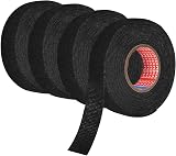 Disnace Flame Retardant Car Wiring Harness Fabric Tape 4 Rolls 19mm x 15m Black view 9
