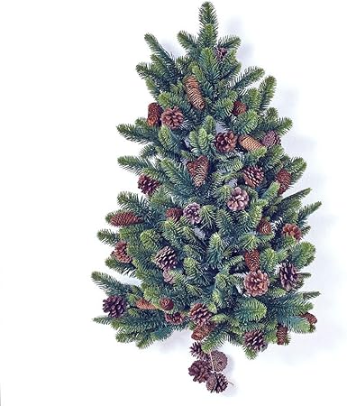 Amazon Groovy Outstyle クリスマスツリー オーナメント あり なし おしゃれ 北欧 リアル 樹木 組立簡単 ツリー ブランシェ 壁掛け型 85cm 樅 クリスマスツリー おもちゃ