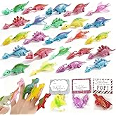 Valentine's Day Gifts for Kids, Valentines Day Cards for Kids School Classes, 24 Pcs Funny Slingshot Dinosaur Finger Valentine Exchange Cards for Boys, Girls, Classroom Parties, and Party Favors
