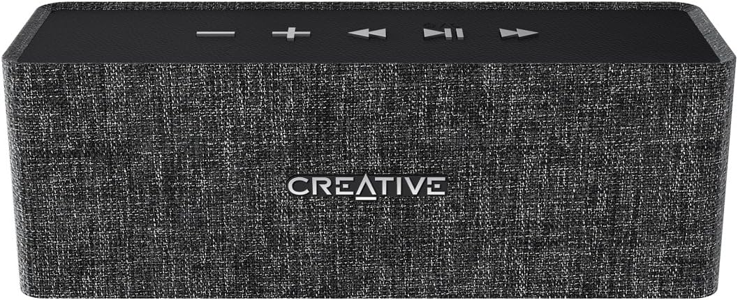 Creative NUNO Minimalistic Portable Fabric Bluetooth Speaker (Black)