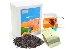 KAHZH Da Hong Pao Rou Gui Tea - Chinese Cinnamon Tea Bags Oolong Tea Bags China Black Tea Bag,Suitable for Sharing with Family and Friends 16 Bags 48g/1.7oz 大红袍肉桂 乌龙茶