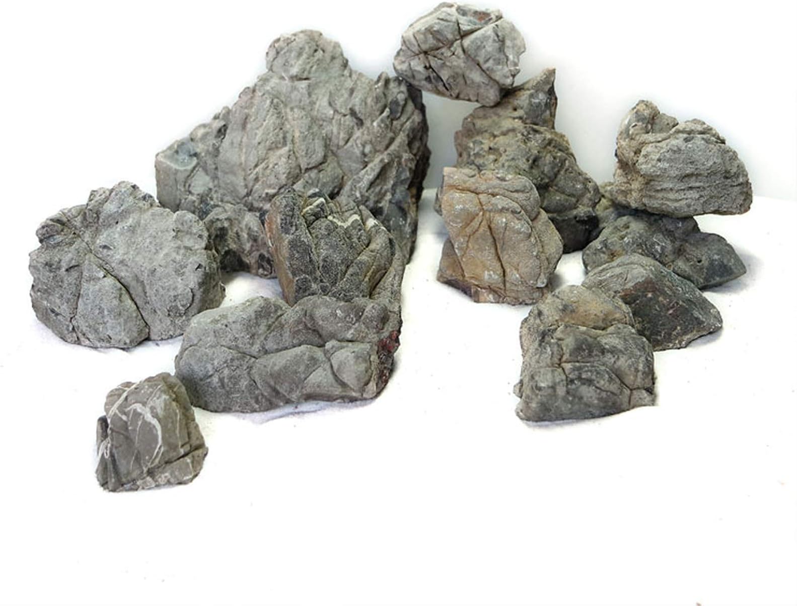 Hardscape Materials Planted Aquarium Aquascaping Blackish Lichen Stone 5 Kg