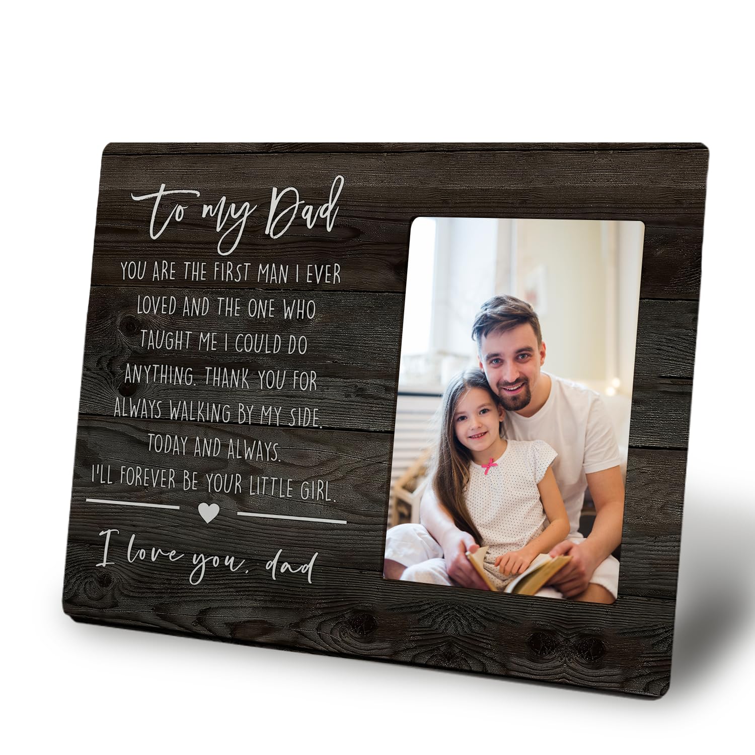 Photo 1 of *** scratch *** Mancheng-zi Dad Picture Frame for Dad from Daughter, 4x6 Size