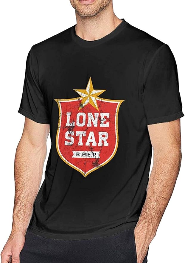 Lone Star Men's TShirt Smooth Round Neck Tees UPF Sports ShortSleeved