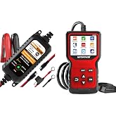 MOTOPOWER MP00205A Battery Charger and MP69033 Pro OBD Code Reader