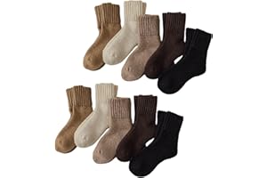 5-Pack Winter Warm Blend Socks For Men & Women Odor Soft Wool Socks For Snow Hiking & Cold Weather