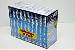 Maxell GX-Silver T-120 VHS Cassette Tapes (10 PACK)