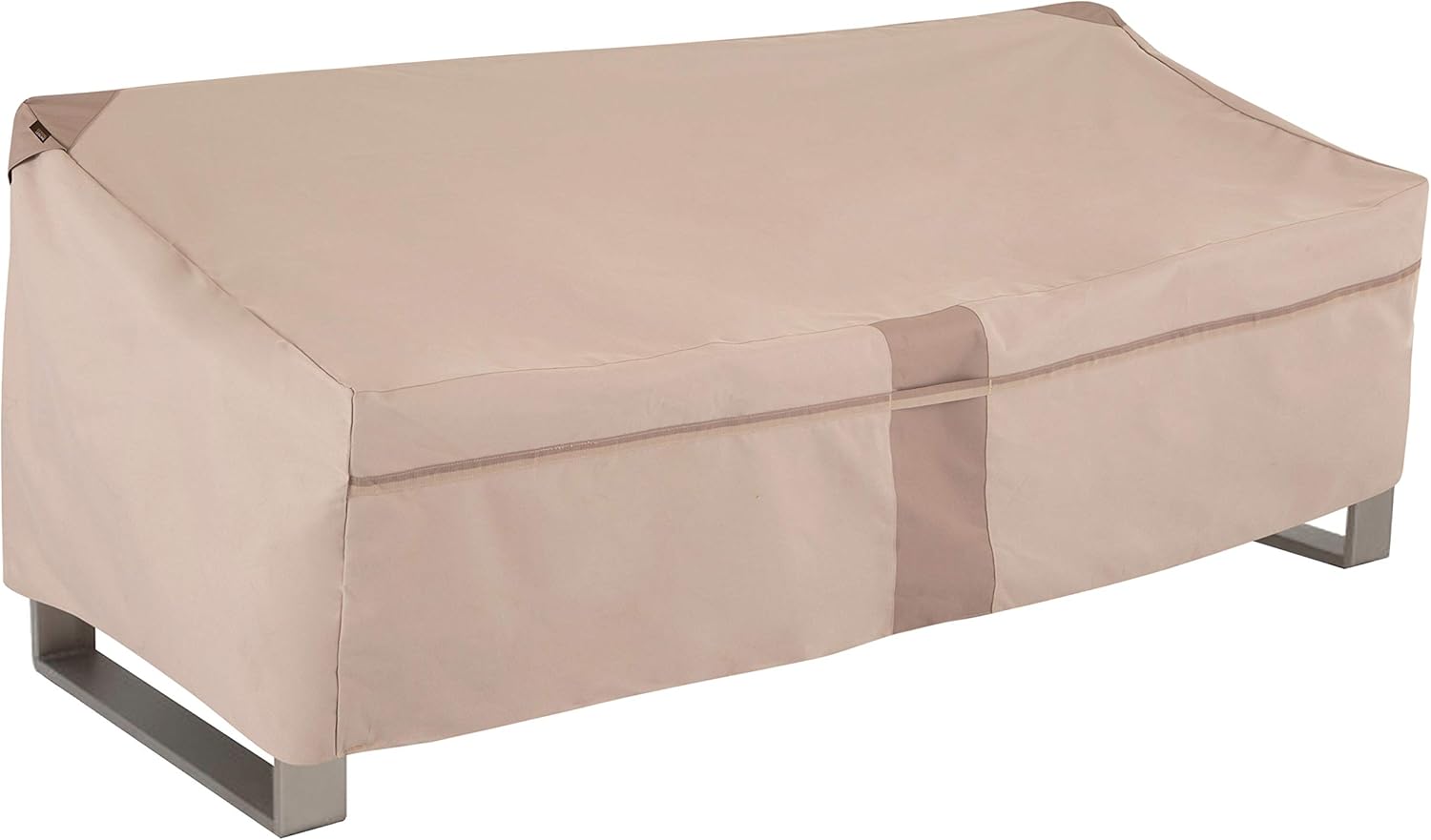 Modern Leisure 2907 Monterey Love Seat Cover (82.5 L x 38 D x 38.25 H inches) Water-Resistant, Large, Khaki/Fossil : Garden & Outdoor