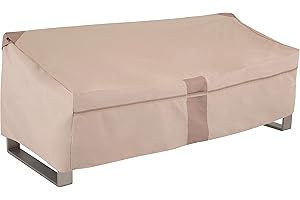 Modern Leisure Monterey Patio Loveseat Cover, 82.5" L x 38" W x 38.25" H, Beige
