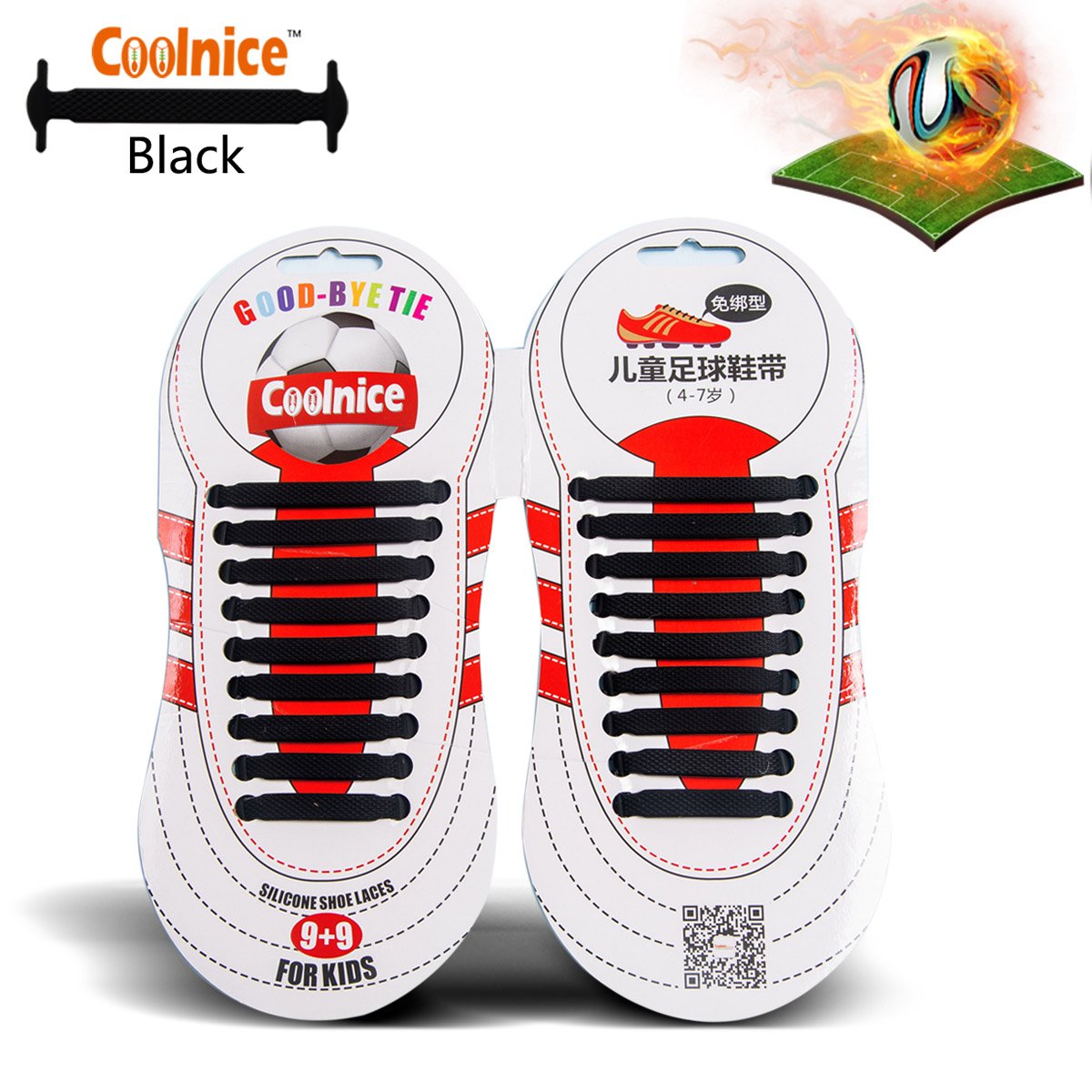 No Tie Shoelaces for Kids and Teenagers Outdoor Sports - Best in Sports Fan Shoe Laces – Waterproof Silicon Flat Elastic Athletic Running Shoe Laces for Sneaker Boots Board Shoes and Casual Shoes