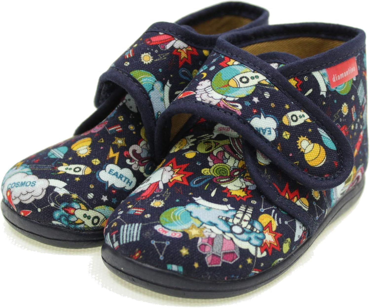 DIAMANTINO Pantofole Primi Passi A Strappo Spaziale Bimbo OL1105SB Blu  Scarpe Scarpe e borse drbeauty.com.ar