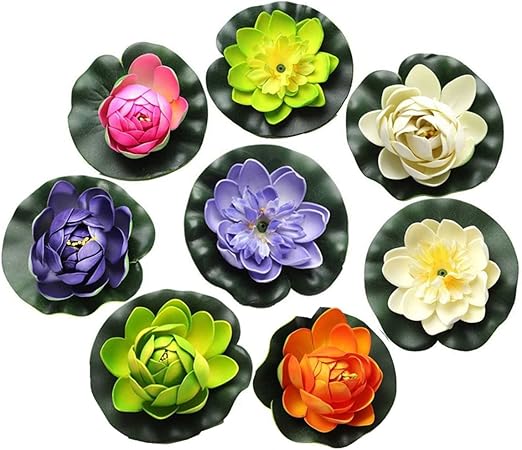 Amazon Com Fqtanju Foam Water Lily Flower Decor Artificial
