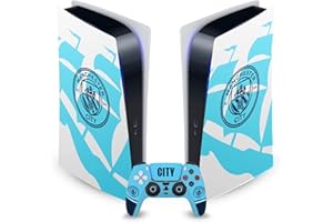 Head Case Designs Officially Licensed Manchester City Man City FC Badge Ship Logo Art Vinyl Faceplate Gaming Skin Decal Compatible With Sony PlayStation 5 PS5 Digital Console and DualSense Controller