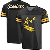 FOCO NFL Men's Officially Licensed Throwback Retro Primary Logo Game Day Football V-Neck Top