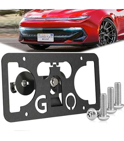No-Drill Front License Plate Bracket For Chevy Camaro, Equinox, Malibu, Suburban, Tahoe, Trailblazer, Trax, Volt