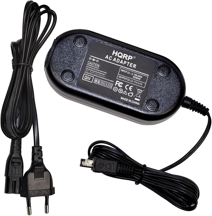 Chargeur Secteur HQRP Compatible Sony HDR-SR1E, DCR-TRV140E, TRV145E, TRV238E – Adaptateur AC Fiable Pour Caméscope
