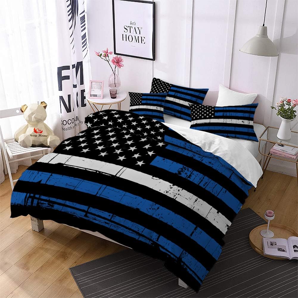 American Flag Duvet Cover 3PC King Size Fourth of July