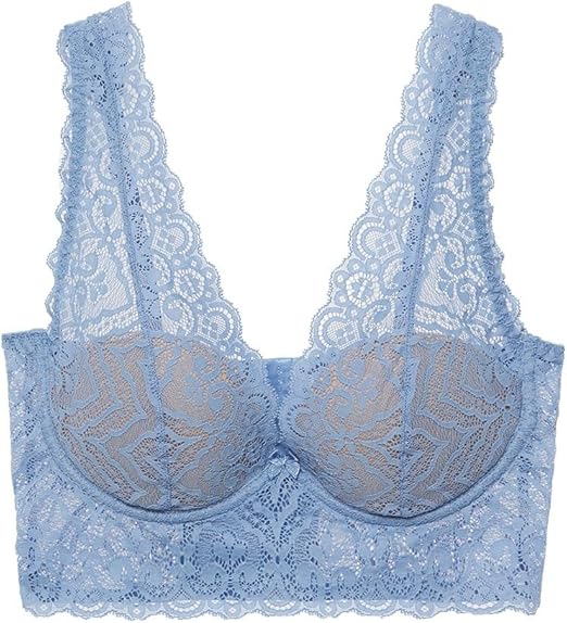 Intimissimi Womens Eleonora Lace Bra Light Blue at Amazon