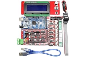 WOWOONE Eiechip® CNC 3D Printer Kit for Arduino Mega 2560 R3 + RAMPS 1.4 Controller + LCD 2004 + 6X Limit Switch Endstop + 5 A4988 Stepper Driver 3D Printer Interface & Driver Modules
