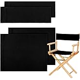 2 Set Directors Chair Canvas Replacement, Makeup Chair Seat and Back Replacement Cotton Canvas Stool Protector for Home Direc