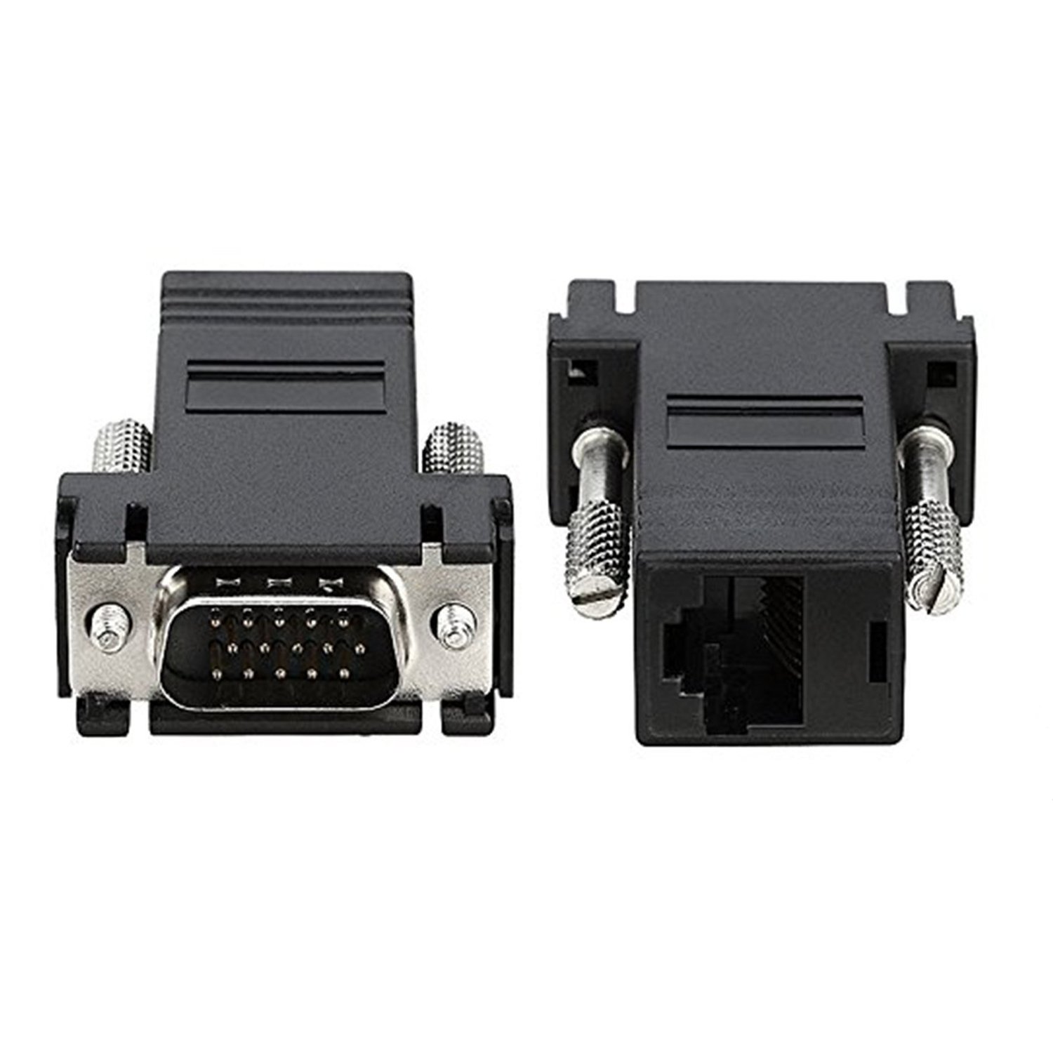 VIMVIP VGA RGB 15pin Male Extender to LAN Cat5 Cat5e RJ45 Converter