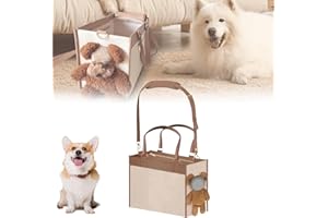 GENERIC Fashionable Small Dog Carrier, Carrier Pu Leather Dog Purse, Convenient Pet Tote for Small and Medium Sized Dogs and Cats, Puppy Bag Stylish Pet Handbag for Going Out and Travel (M)
