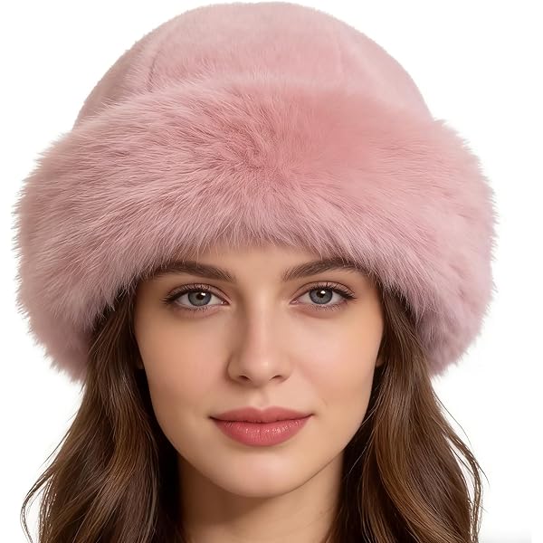 BSYLOO Thickened Faux Fur Warm Hat, Luxurious Women display picture 1