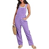 ANRABESS Overalls for Women Loose Fit Denim Overalls Adjustable Strap Jean Jumpsuit Bib Romper Spring Casual Work Outfits