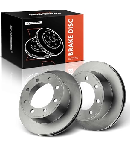 thumbnail image 2 of AutoShack Coated Brake Rotors – Rear Replacement Kit For Ford E-Series Vans (2008-2022) 2 of 9