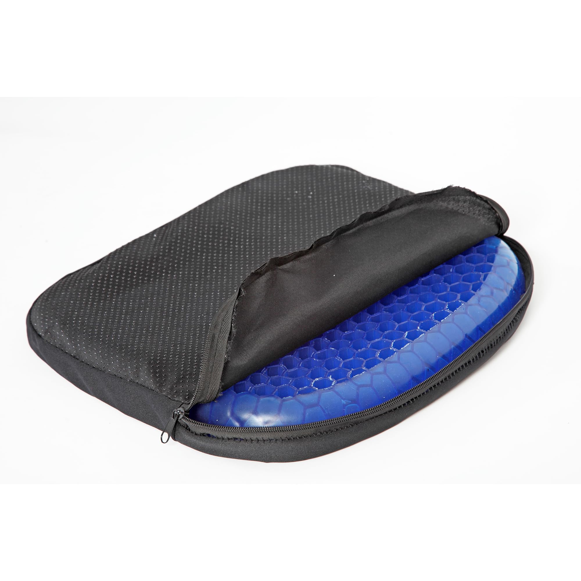 Easylife Gel Support Cushion for Back Pain Relief, Soft, Cooling and Non-Slip Back Support Cushion for Home, Office, Car and Wheelchair, Machine Washable Cover, W40xD34xH4.4cm - Fully Guaranteed