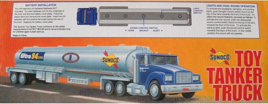 1994 sunoco toy tanker truck