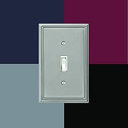 Amerelle 77TRBN Metro Line Wallplate, 1 Toggle / 1