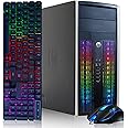 HP RGB Gaming PC Desktop Computer - Intel Quad I7 up to 3.8GHz, 16GB Memory, 256G SSD + 3TB, GeForce GTX 1660 Super 6G GDDR6, RGB Keyboard & Mouse, WiFi & Bluetooth 5.0, Win 10 Pro (Renewed)