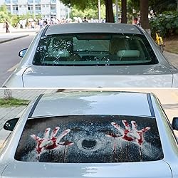 Horror Ghost 3D Transparent Car Back Rear Window